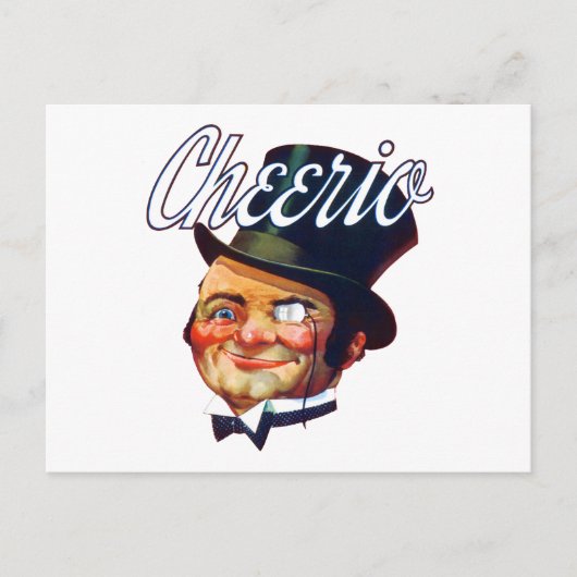 Carte Postale Vintage Cheerio Top Hat Guy (Devant)