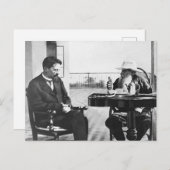 Carte Postale Vintage Chekhov et Tolstoï (Devant / Derrière)