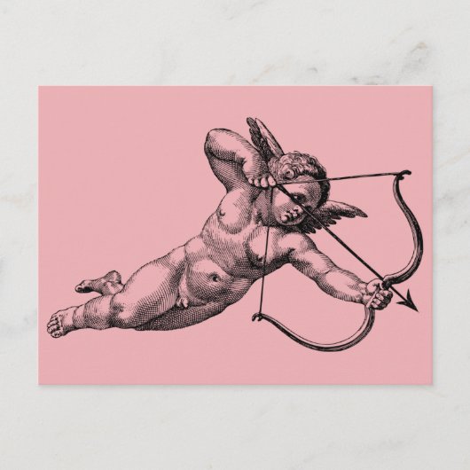Carte postale vintage Cherub Cupid Love (Devant)