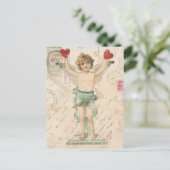 Carte postale vintage cherub Valentine (Debout devant)