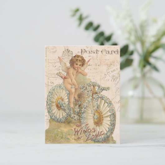 Carte postale vintage cherub Valentine (Debout devant)