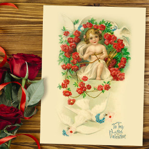 Carte postale vintage Cherub Valentine