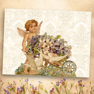 Carte postale vintage Cherub Valentine