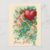 Carte postale vintage Cherubs Valentine (Devant)