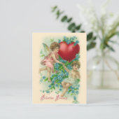 Carte postale vintage Cherubs Valentine (Debout devant)