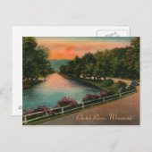 Carte postale vintage Chetek River Wisconsin (Devant / Derrière)