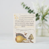 Carte Postale Vintage Chic Calligraphy butterfly Print (Debout devant)