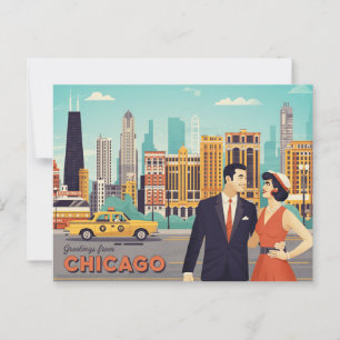 Carte postale vintage Chicago