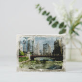 Carte postale vintage Chicago (Debout devant)