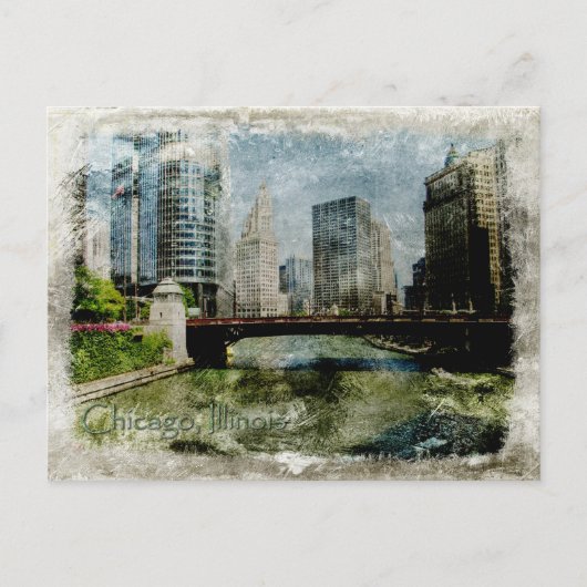 Carte postale vintage Chicago (Devant)