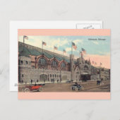 Carte postale vintage Chicago Coliseum (Devant / Derrière)