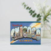 Carte postale Vintage Chicago Illinois (Debout devant)