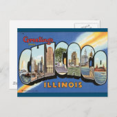Carte postale Vintage Chicago Illinois (Devant / Derrière)
