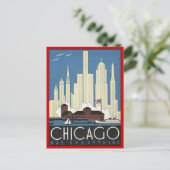 Carte Postale Vintage Chicago Illinois (Debout devant)