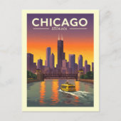 Carte Postale Vintage Chicago Illinois (Devant)