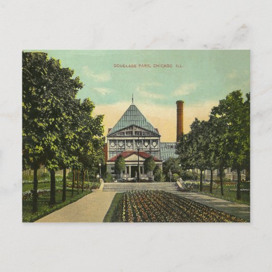 Carte Postale Vintage Chicago Park (Devant)
