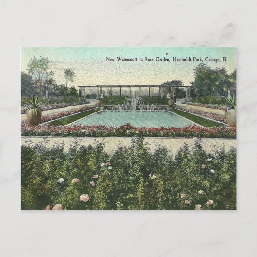 Carte Postale Vintage Chicago Park (Devant)