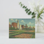 Carte Postale Vintage Chicago Skyline Grant Park Illinois (Debout devant)