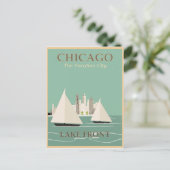 Carte Postale Vintage Chicago Travel (Debout devant)