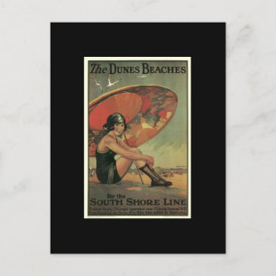 Carte postale Vintage Chicago Travel Art-4