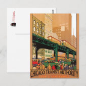 Carte Postale Vintage Chicago, USA - (Devant / Derrière)