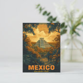 Carte Postale Vintage Chichen Itza, Mexique (Debout devant)