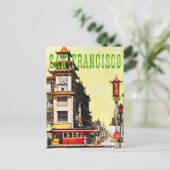 Carte Postale Vintage Chinatown San Francisco Travel (Debout devant)