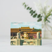 Carte Postale Vintage, Chine, Pékin, Palais impérial (Debout devant)
