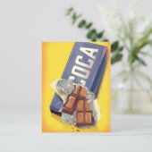 Carte Postale Vintage Chocolat Bar commercial (Debout devant)