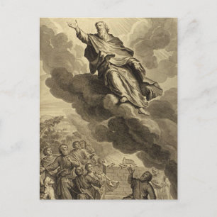 Carte Postale Vintage Christian Enoch marche avec Dieu