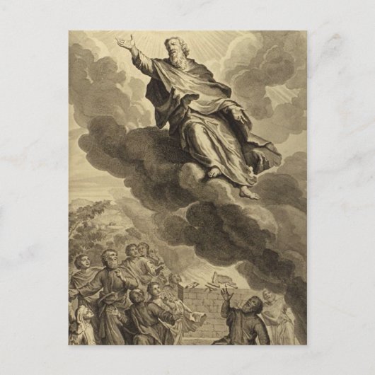 Carte Postale Vintage Christian Enoch marche avec Dieu (Devant)