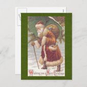 Carte postale Vintage Christmas (Devant / Derrière)