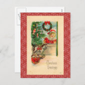 Carte postale Vintage Christmas (Devant / Derrière)