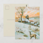 Carte postale Vintage Christmas (Devant / Derrière)
