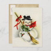 Carte postale Vintage Christmas (Devant / Derrière)