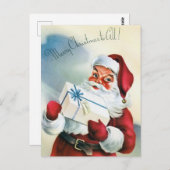 Carte postale Vintage Christmas (Devant / Derrière)