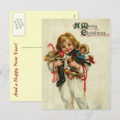 Carte postale Vintage Christmas (Devant / Derrière)