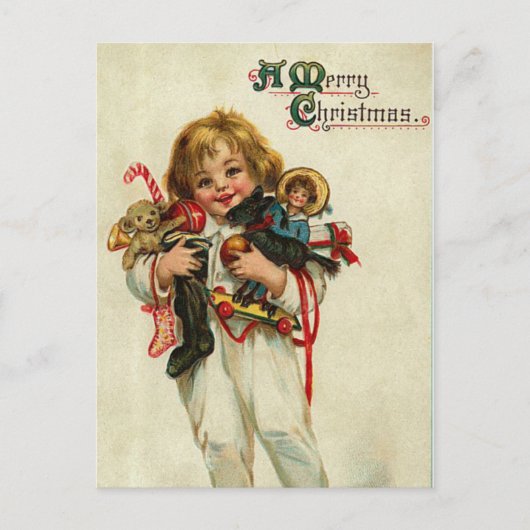 Carte postale Vintage Christmas (Devant)