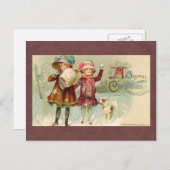 Carte postale Vintage Christmas (Devant / Derrière)