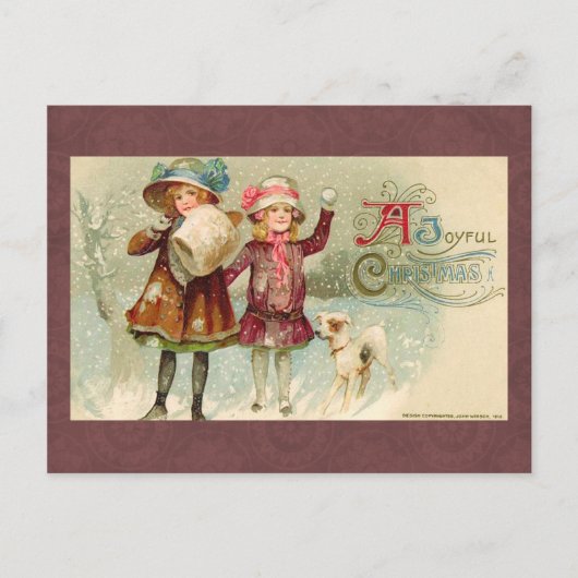 Carte postale Vintage Christmas (Devant)