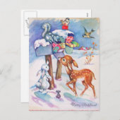 Carte postale Vintage Christmas (Devant / Derrière)