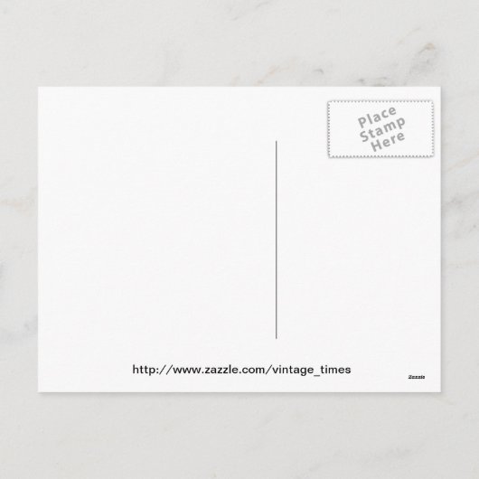 Carte postale Vintage Christmas (Dos)