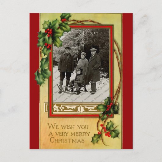 Carte postale Vintage Christmas (Devant)