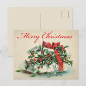 Carte postale Vintage Christmas (Devant / Derrière)
