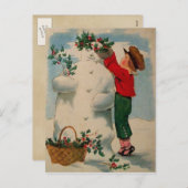 Carte postale Vintage Christmas (Devant / Derrière)