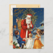 Carte postale Vintage Christmas (Devant / Derrière)