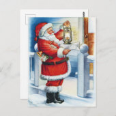 Carte postale Vintage Christmas (Devant / Derrière)