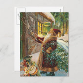 Carte postale Vintage Christmas (Devant / Derrière)