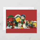 Carte postale Vintage Christmas (Devant / Derrière)