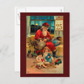 Carte postale Vintage Christmas (Devant / Derrière)